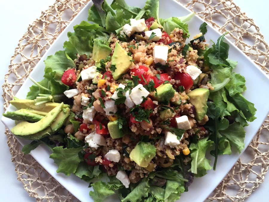 Ricetta Insalata di Quinoa con Avocado e Ceci - Sfiziosa ...