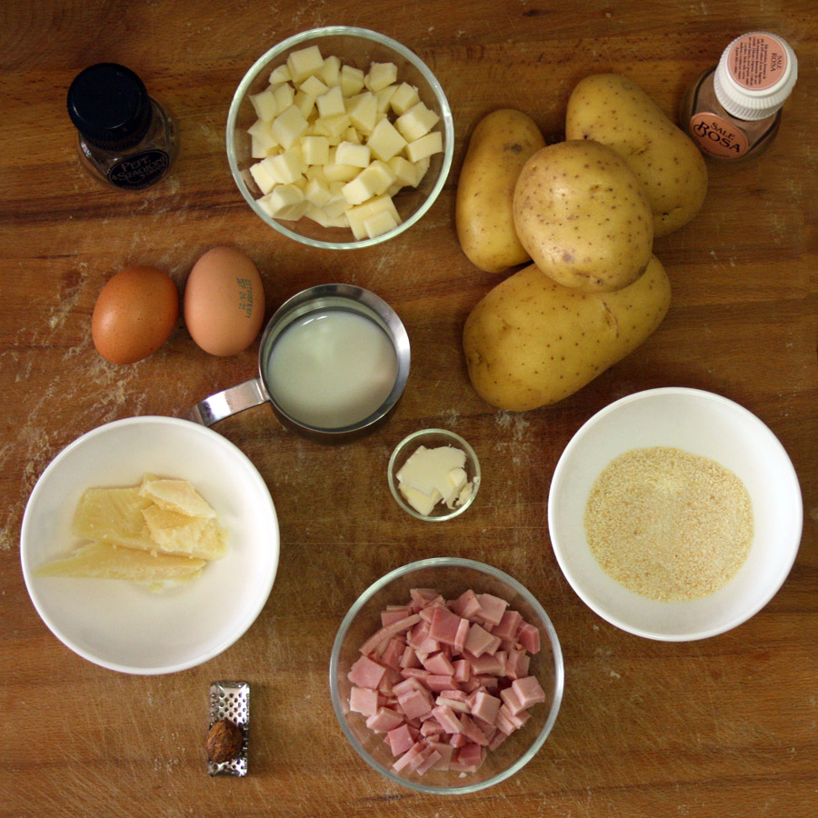 Ingredienti per la torta salata con patate